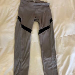 Reebok high rise grey mesh leggings, NWT, Small